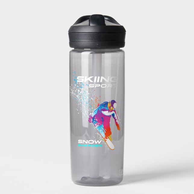 Schneebassage | Wasserflasche Trinkflasche (Vorderseite)