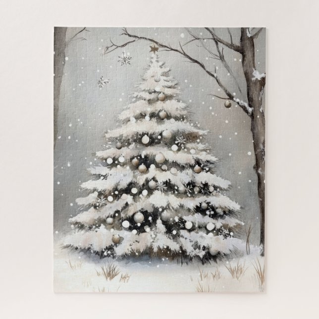 Schneebaum Winter Schnee Weihnachten (Vertikal)