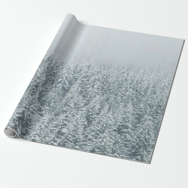 SCHNEEBÄUME GESCHENKPAPIER (Ungerollt)