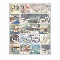 Schneebäume japanische Kunstmalereien