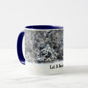 Schneebäume Lassen Sie es Winter Art Tasse Cup
