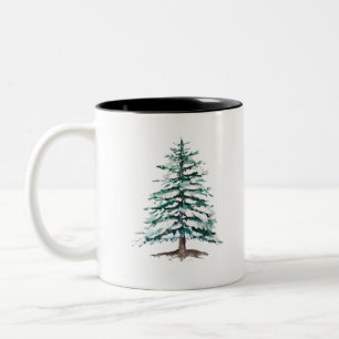 Schneebäume Zweifarbige Tasse