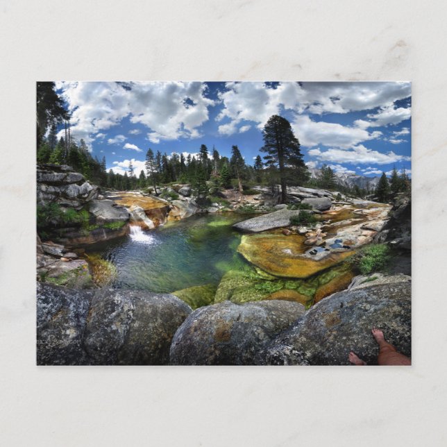 Schneebecken Wasserfall Schwimmbad - Yosemite Postkarte (Vorderseite)