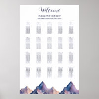 Schneebedeckte Berge Hochzeitskarte