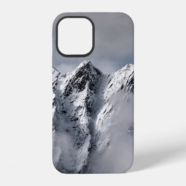 SCHNEEBEDECKTE BERGE iPhone 12 HÜLLE (Rückseite)