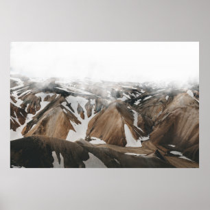 SCHNEEBEDECKTE BERGE POSTER