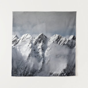 SCHNEEBEDECKTE BERGE WANDTEPPICH
