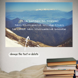 Schneebedeckte Berggipfel Poster