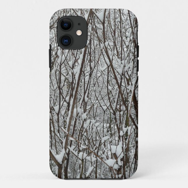 Schneebedeckte Branchen Winter Abstrakt Case-Mate iPhone Hülle (Rückseite)