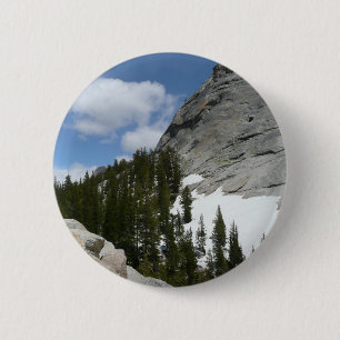 Schneebedeckte Granit Dome II Yosemite National Pa Button
