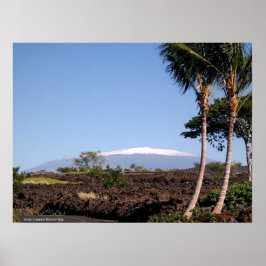 Schneebedeckte Mauna Poster