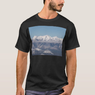 Schneebedeckte Olympische Berge Aktiv T-Shirt
