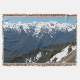 Schneebedeckte olympische Berge Decke