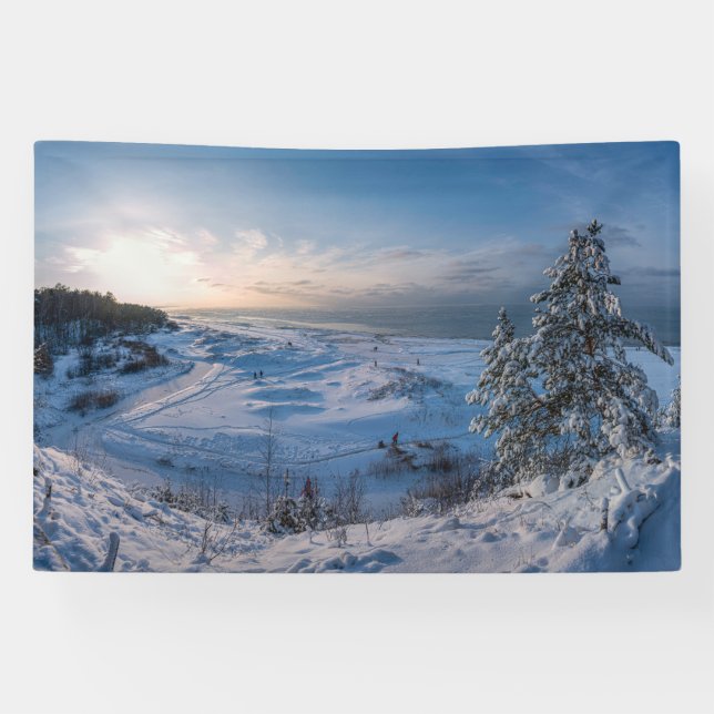 Schneebedeckte Ostseeküste Banner (Horizontal)