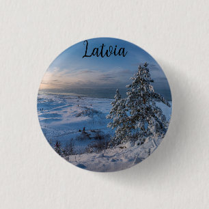 Schneebedeckte Ostseeküste Button