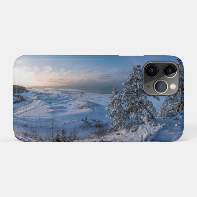 Schneebedeckte Ostseeküste Case-Mate iPhone Hülle (Rückseite (Horizontal))