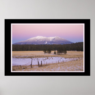 Schneebedeckte San Francisco Peaks Arizona Sonnenu Poster