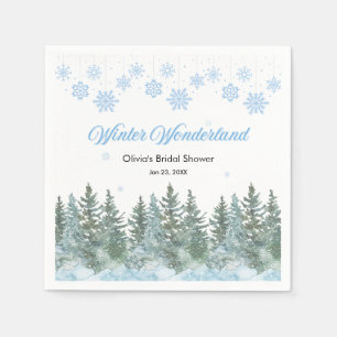 Schneebedeckte Winter Wonderland Schneeflocken Bra Serviette