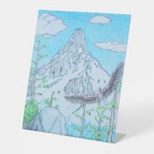 Schneebedeckter Berg & Adler