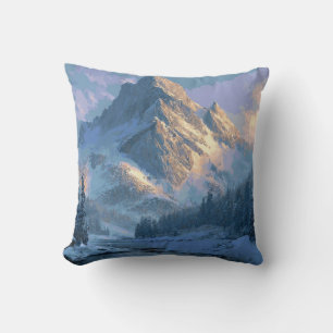 Schneebedeckter Berg Kissen