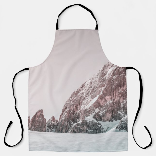 SCHNEEBEDECKTER BERG SCHÜRZE (Vorderseite)