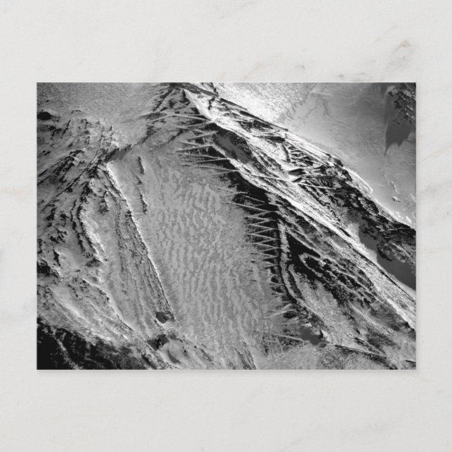 Schneebedeckter Fuji Gipfelweg Postkarte (Vorderseite)