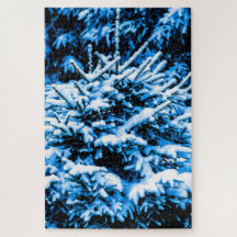 Schneebedeckter junger Spruce-Baum