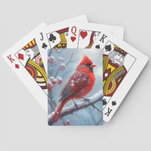 Schneebedeckter Kardinal, Karten für Kardinal, Kar Spielkarten