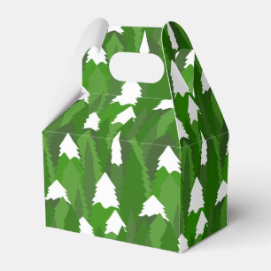 Schneebedeckter Kiefernwald Geschenkschachtel