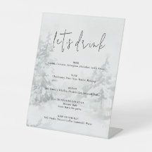 Schneebedeckter Wald Aquarell-Winterlandschaft Hoc