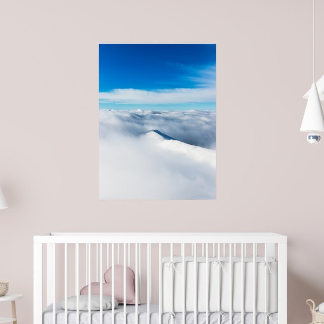 Schneebedeckter Winterberg Poster (Kinderzimmer 2)
