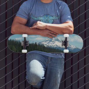 Schneebedecktes Foto für die Hood Skateboard