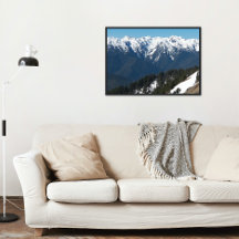 Schneebedecktes olympisches Foto glänzend