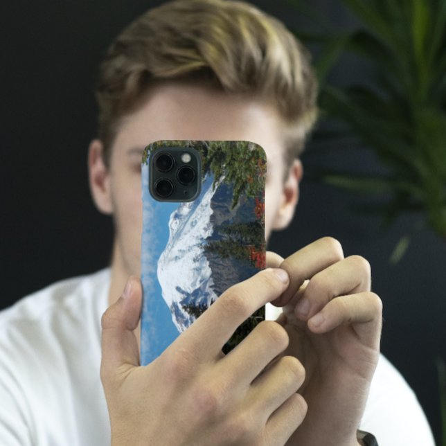 Schneebedecktes Rainier-Foto iPhone 16 Hülle (In Situ)