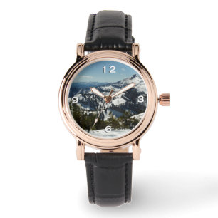 Schneebedeckungen des Grand Teton Mountains II Fot Armbanduhr