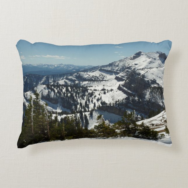 Schneebedeckungen des Grand Teton Mountains II Fot Dekokissen (Vorderseite)