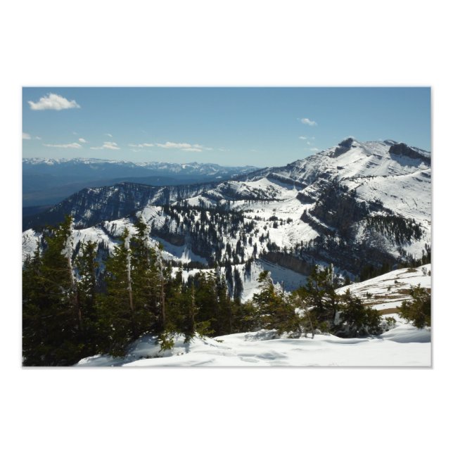 Schneebedeckungen des Grand Teton Mountains II Fot Fotodruck (Vorne)