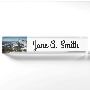 Schneebedeckungen des Grand Teton Mountains II Fot Namensplakette