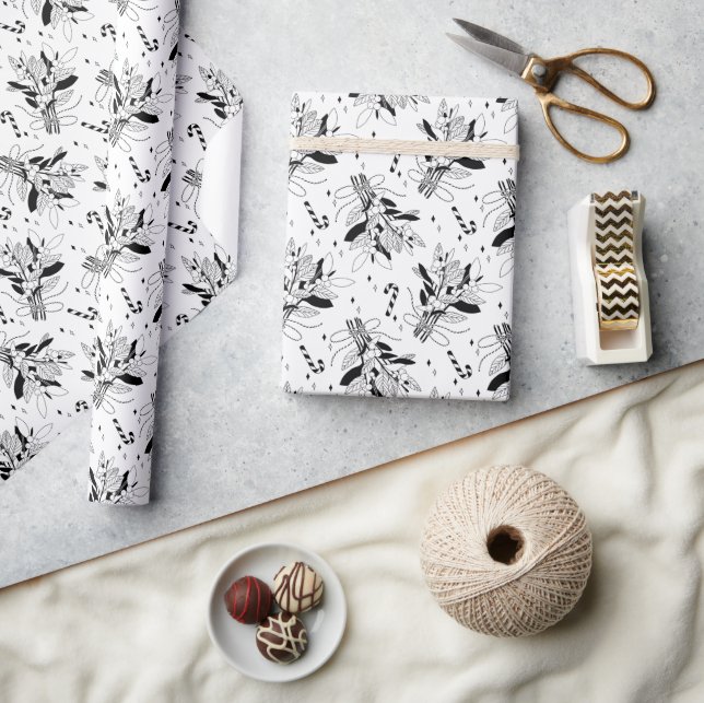 Schneebeeren Geschenkpapier (Kunsthandwerk)