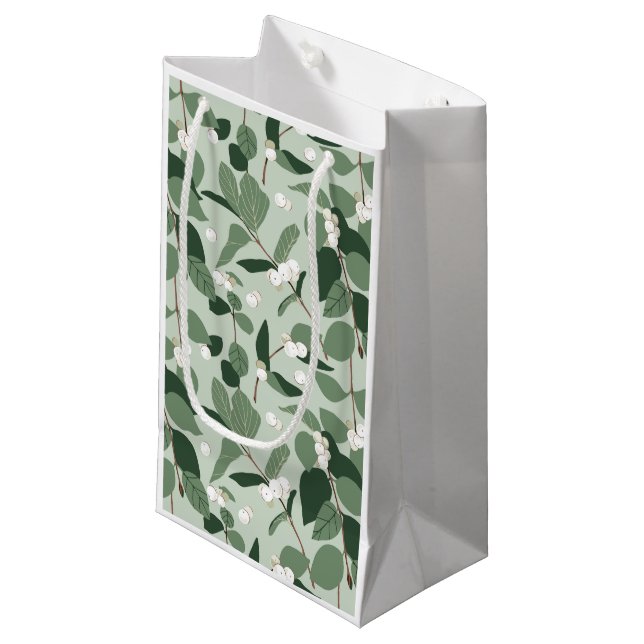 Schneebeeren. Geschenktüte (Vorderseite Schrägansicht)