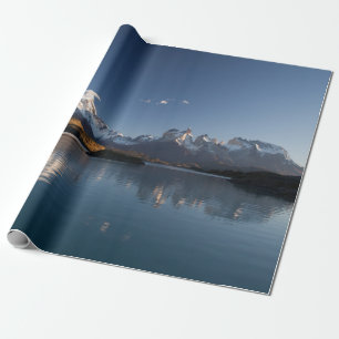 SCHNEEBERG IN REFLEKTIVER FOTOGRAFIE GESCHENKPAPIER