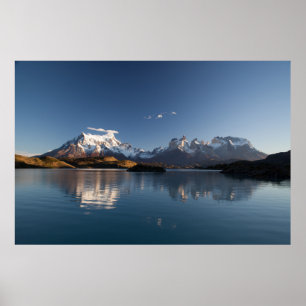 SCHNEEBERG IN REFLEKTIVER FOTOGRAFIE POSTER