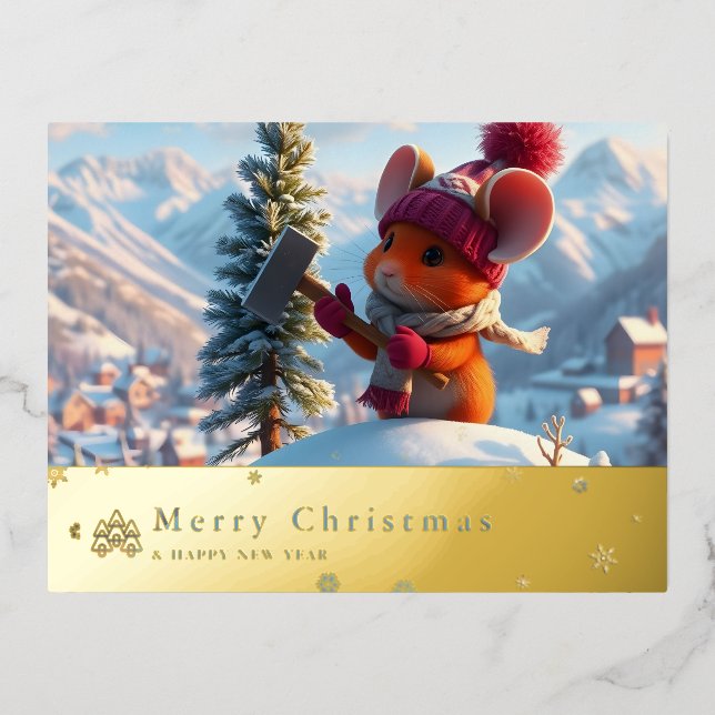 Schneeberg Rote Maus Postkarte W (Vorderseite)