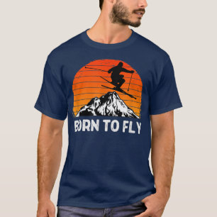 Schneeberg Skier Skipiste Abfahrt Skipiste L T-Shirt
