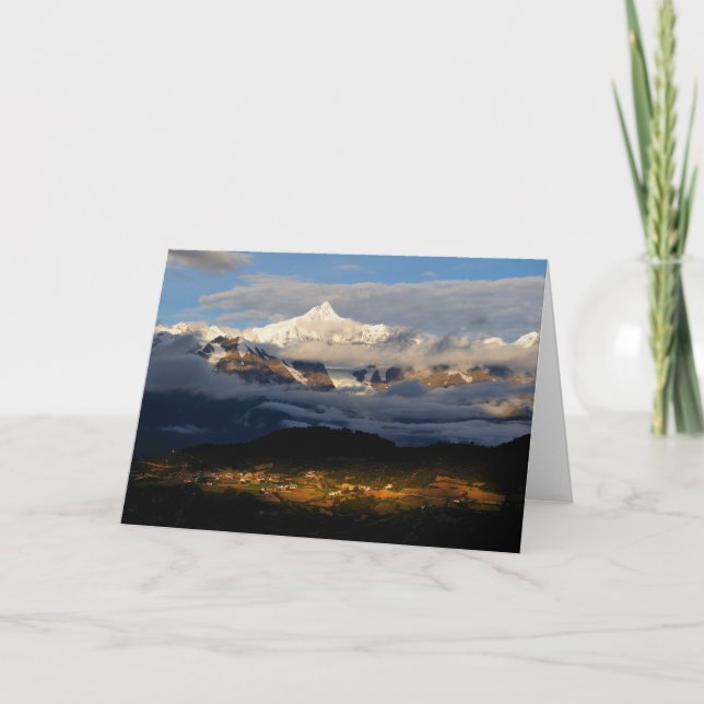 Schneeberg Sonnenaufgang Karte (Vorderseite)