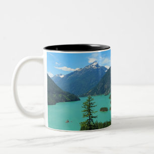 Schneeberg Türkissee in Washington Zweifarbige Tasse