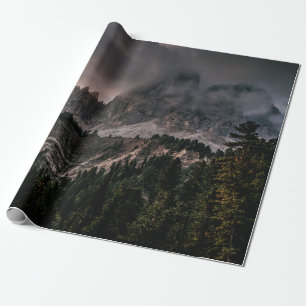 SCHNEEBERG WÄHREND DER GRAUEN SCHÖNEN SKIEN GESCHENKPAPIER