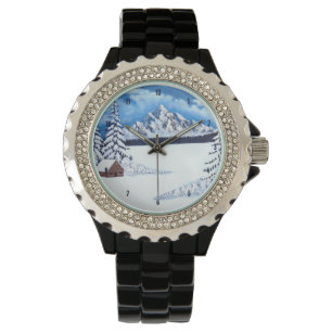 Schneeberge Frauen E-Watch Armbanduhr