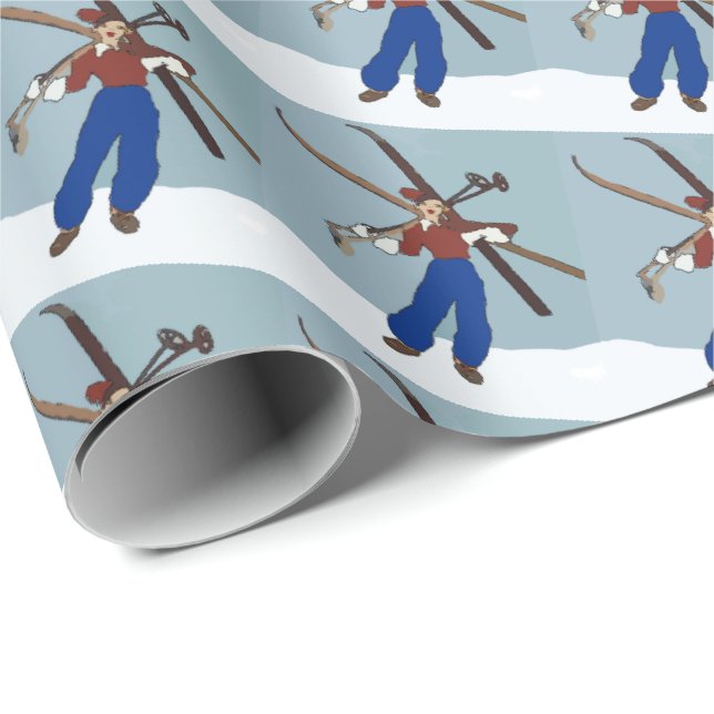 Schneeberge Geschenkpapier (Rolleneckpunkt)