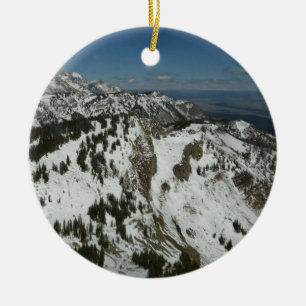 Schneeberge Gipfel des Großen Tetons I Fotografie Keramik Ornament